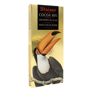 Stainer 50G Extra Sötét Étcsokoládé Kakaókéreggel