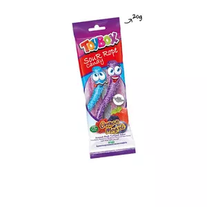 TOYBOX SOUR ROPE - FOREST FRUIT 20G