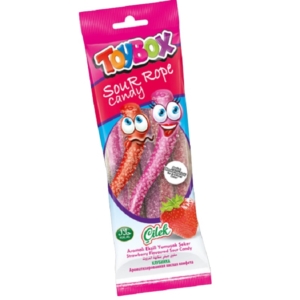 TOYBOX SOUR ROPE - STRAWBERRY 20G