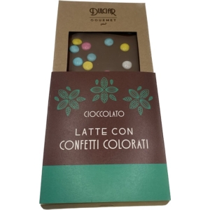 Dulciar Latte Confetti Colorati 100G Színes Drazsés Tej Tábla (TGOCO100)