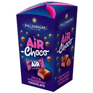 Millenium Choco 100G Box Air Choco Strawberries
