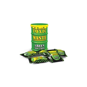 Toxic Waste 42G Hazardously Sour Candy Hordó Zöld