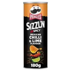 Pringles Sizzl'n 180G Spicy-Mexican Chilli&Lime