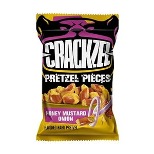 Crackzel 65G Mézes Mustáros és Vöröshagyma Ízű Perecdarabok