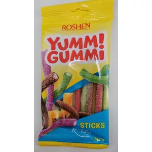 Yummi 70G Gummi Sour Sticks Savanyú Gumicukor