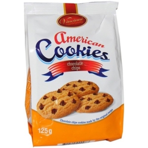 Vincinni 125G American Cookies Teasütemény kakaó bevonattal