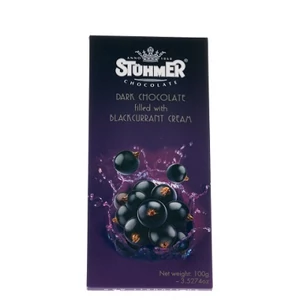 Stühmer 100G Feketeribizli krémmel töltött étcsokoládé