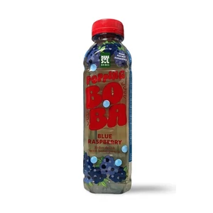 MS 500ML Popping Boba Drink Kék Málna