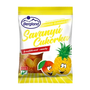 Bergland Savanyú Cukor 70G Ananász-Mangó