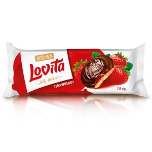 Roshen Lovita 135G Piskótatallér Epres