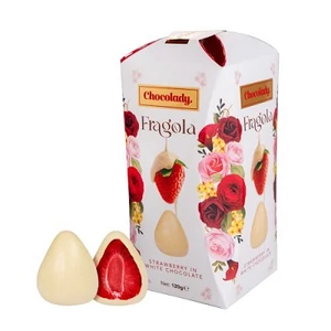 Chocolady 120G Fragola Fehércsokoládé EFS 389