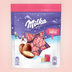 Milka 86G Knister Robbanócukorkás Golyó