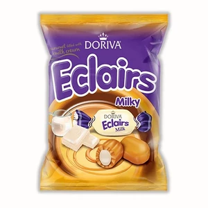 Eclairs 1KG Fehér Csokival Töltött Tejkaramella