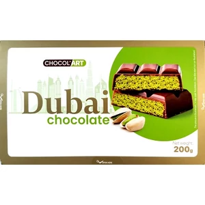 Chocolart 200G Dubai Töltött Táblás Tejcsokoládé
