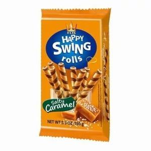 Happy Swing 150G Sós-Karamellás ízű krémmel töltött ostyarúd