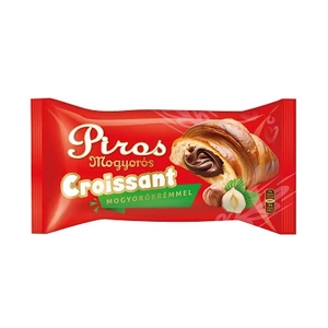 Piros Mogyorós 55G Croissant Mogyorókrémmel
