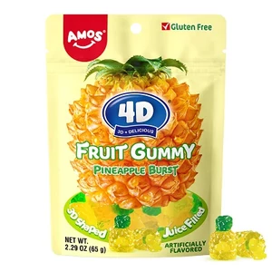 Amos 65G Pineapple Burst - Ananászlével töltött gumicukor