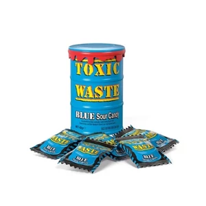 Toxic Waste 42G Hazardously Sour Candy Hordó Kék