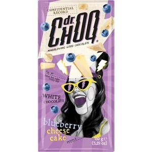 Dr. Choq 150G Fehér Csokoládé Tábla Áfonyás Sajttorta Ízesítéssel 