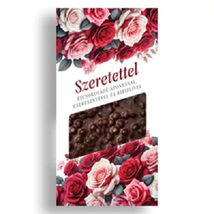 Chocolips 100G Szeretettel - Étcsokoládé Áfonyával Cseresznyével és Ribizlivel