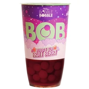 Bob 0,36L Fruit Berry Bubble Tea (erdei gyümölcsös fekete tea, áfonya boboával)