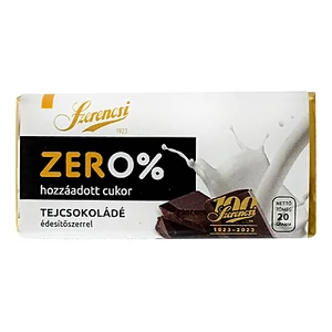 Szerencsi 20G ZERO Tejcsokoládé