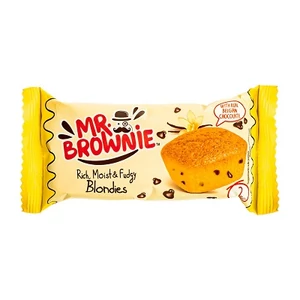 Mr. Brownie 50G Blondies-Vaníliás Piskóta Belga Csokoládé Darabokkal