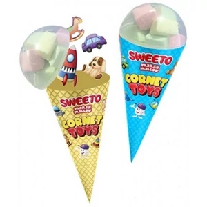 Sweeto 18G Cornet Toys Marshmallow