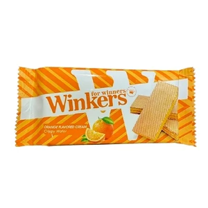 Winkers 45G narancs ízű krémmel töltött ostya