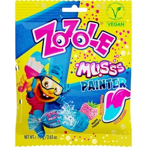 Zozole 75G Musss Kék nyelvfestős málna ízű cukorka