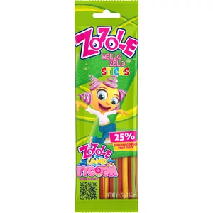 Zozole 75G STICKS gyümölcsízű gumicukor