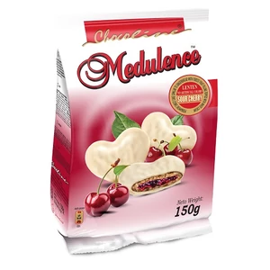Medulence Fehércsokis Puszedli Meggyes 150g