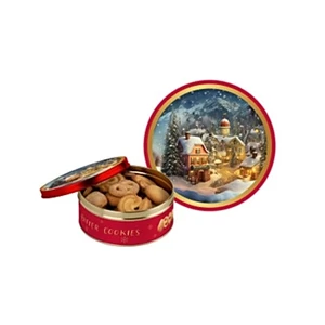 Becky's 114G Traditional Red Butter Cookie Tin (880113A)