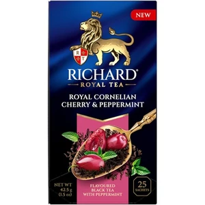 Richard Royal 42,5G Cornelian Cherry & Peppermint - Fekete Tea