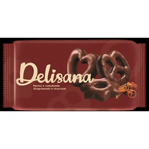 Delisana 400g Mézeskalács Puszedli Perec Étcsokis Bevonattal 