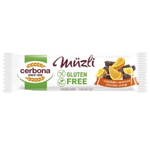Cerbona Szelet Gluténmentes Csoki - Narancs 35G