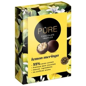 Pure 148G Étcsokoládé Trüffel Golyók Citromos Krémmel Töltve