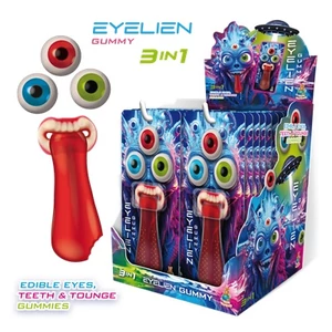 Eyelien - Gumicukor szem, nyelv, gumi foggal 28G (1059)