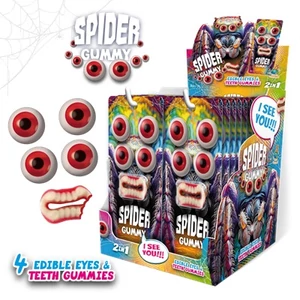 Spider Gummy - Gumicukor szem, gumi foggal 20G (1060)