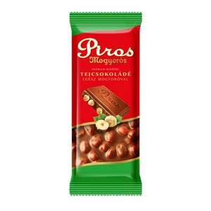 Piros Mogyorós 70G Tejcsokoládé