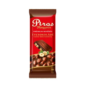 Piros Mogyorós 70G Étcsokoládé