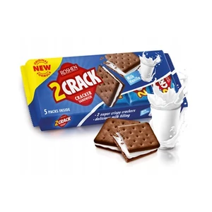 Roshen 2CRACK 190G Tej És Vanília Krémmel Töltött Keksz