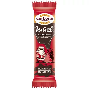 Cerbona Müzliszelet 20G Csokoládé Télapós