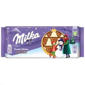 Milka 90G Tender Winter Karácsonyi táblás