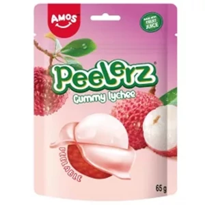Amos 65G Peelerz Lychee Gumicukor Amos 65G Peelerz Lychee Gumicukor