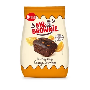 Mr. Brownie 200G Narancs darabos Brownie (8*25g-zacskós)