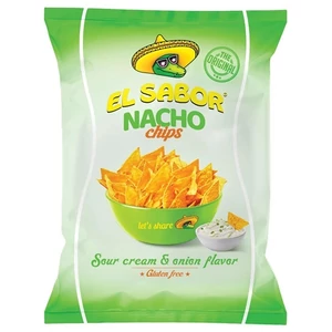 El Sabor 100G Nacho Chips Hagymás-Tejfölös
