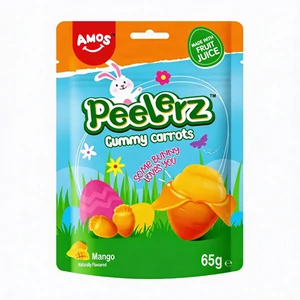 Amos 65G Peelerz Gummy Carrots Easter (15407)