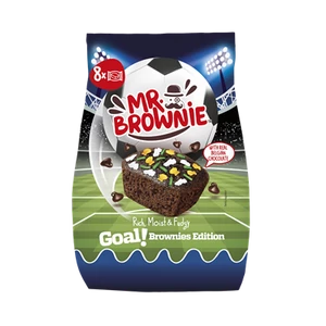 Mr. Brownie 200G GOAL Belga Csokoládé Darabokkal (8*25G-Zacskós)