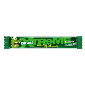 Chewits Xtreme 34G Sour Bites Alma Ízű Cukor Almás Töltelékkel CLCH0006